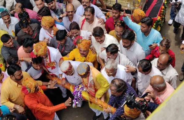 shivraj singh celebration Krishna Janmashtami 2019