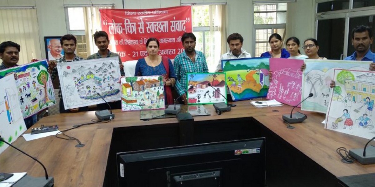 Women will make folk painting for sanitation message