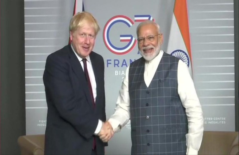 Pm Boris and Pm Modi