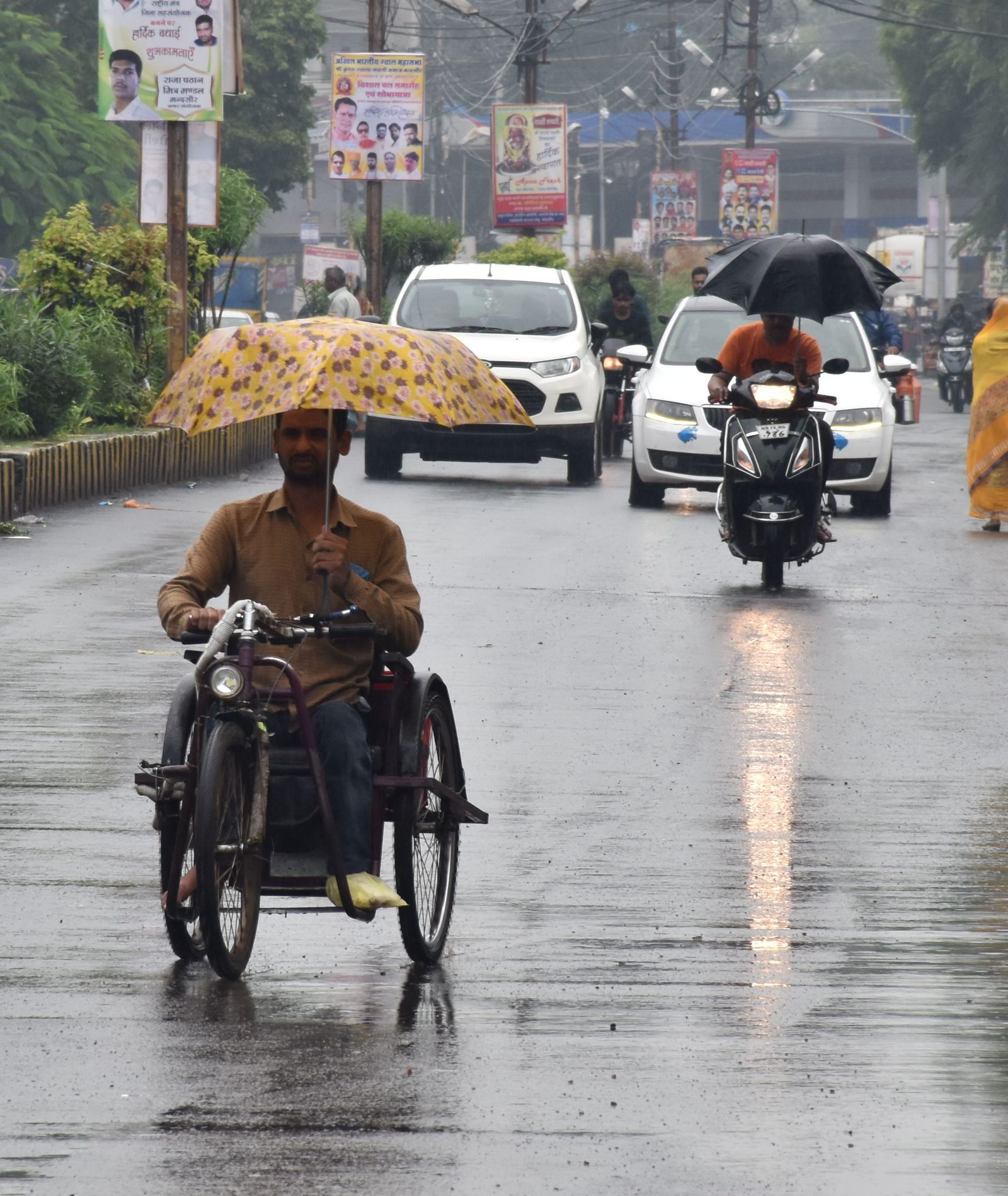 फिर जिले में सक्रिय हुआ मानसुन, अलसुबह से जारी बारिश का दौर