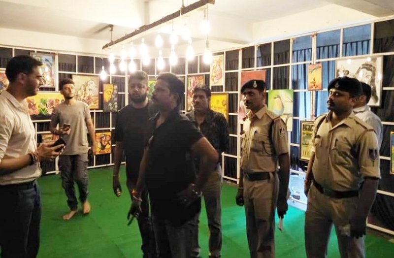 Students explained importance of environment through painting