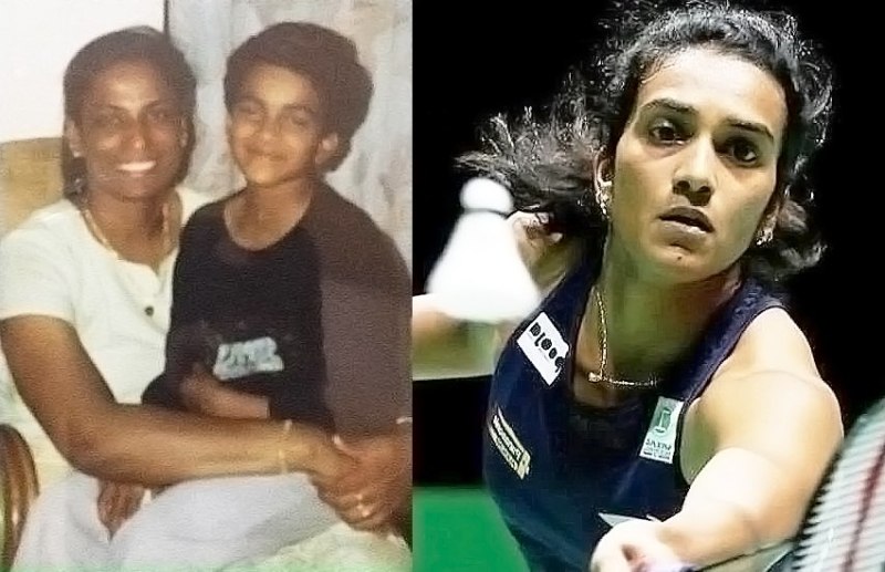 PV Sindhu with PT Usha