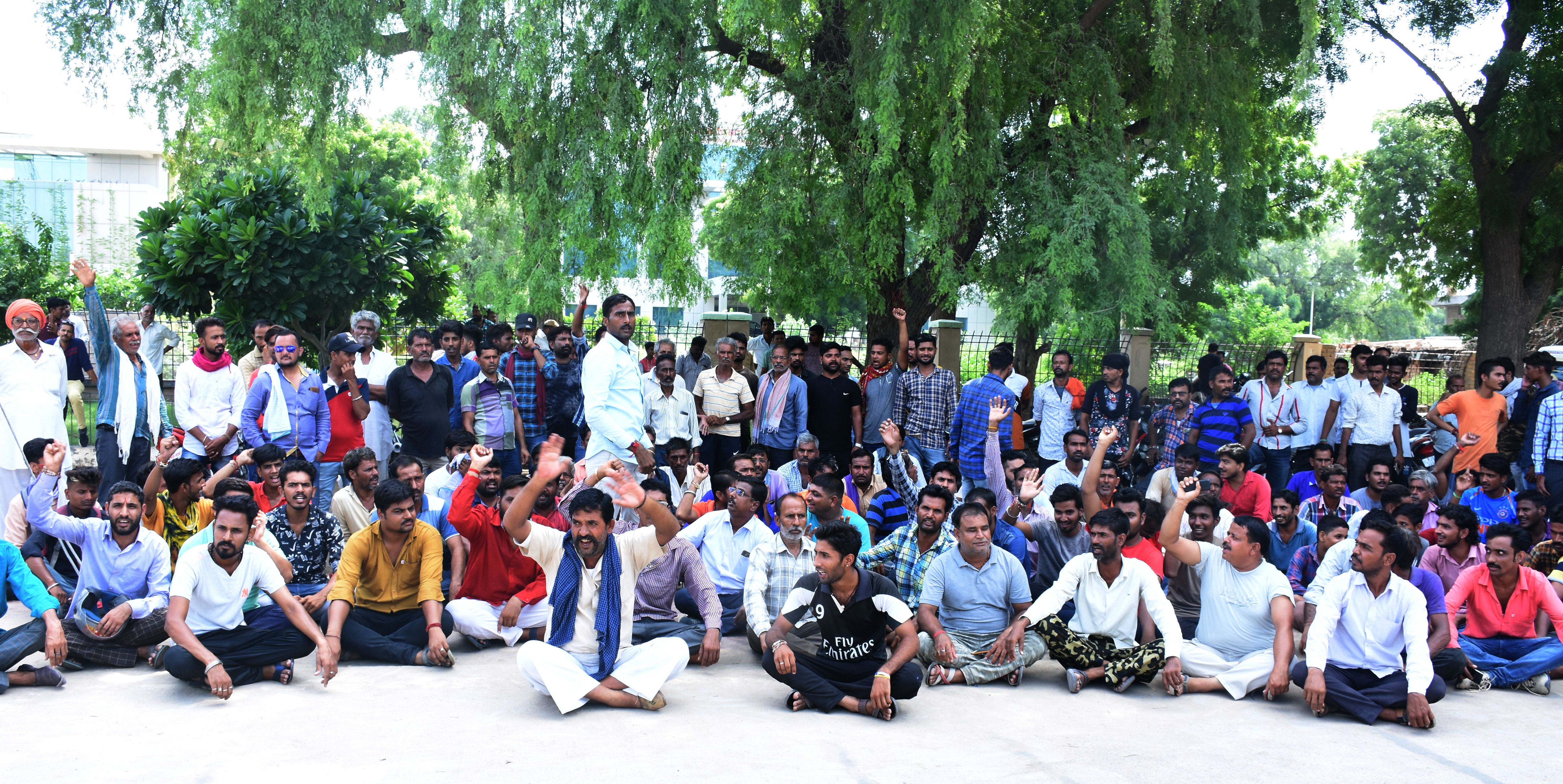 bikaner news- Protest against murder