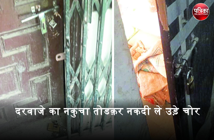 आधी रात में चोरों ने अनाज की दुकान को बनाया निशाना, 70 हजार रुपए की नकदी पार, चिल्लर तक उड़ा ले गए
