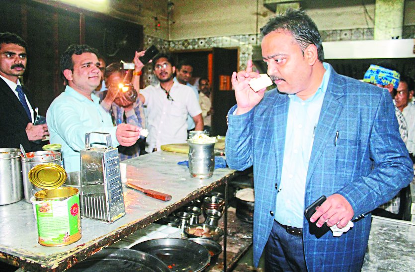 Food Department: Judicial magistrate raid at Gwalior city restaurants