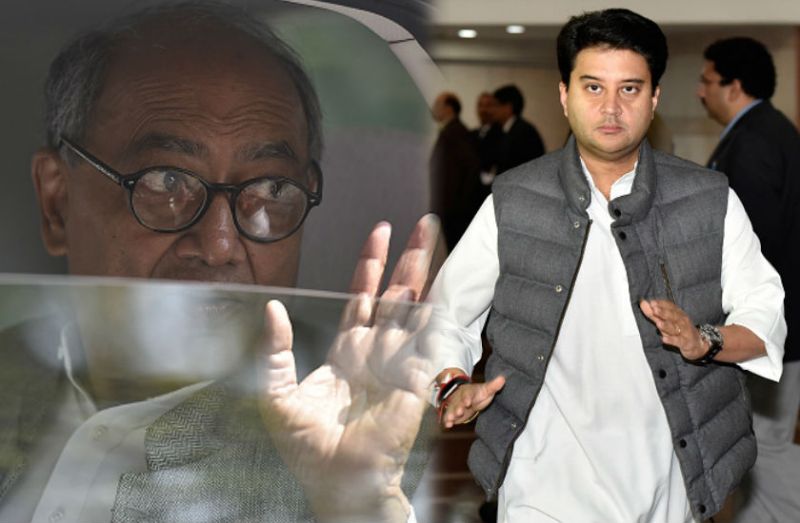 कांग्रेस के बड़े नेताओं का दावा- सिंधिया नाराज नहीं हैं, दिग्विजय बोले- अभी अध्यक्ष पद खाली ही नहीं है