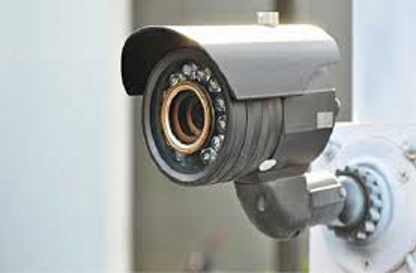 CCTV camera recording news