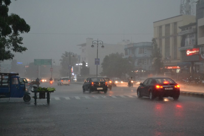 heavy rain in ajmer