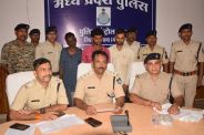 चोरी की आठ वारदातों का खुलासा करते एसपी