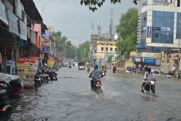Heavy rain in ajmer