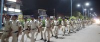 Singrauli police flag march