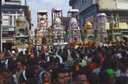 Thousands gathered in the procession Moharram