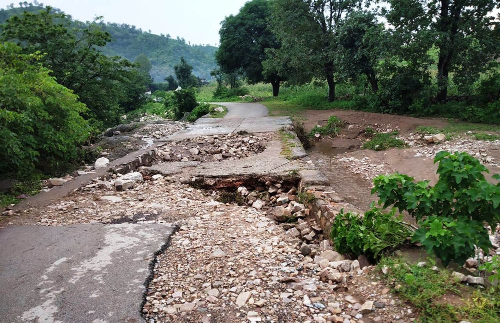 Culvert damaged