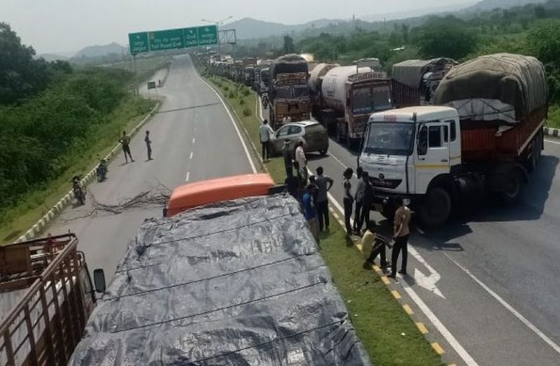 traffic jam for two hours