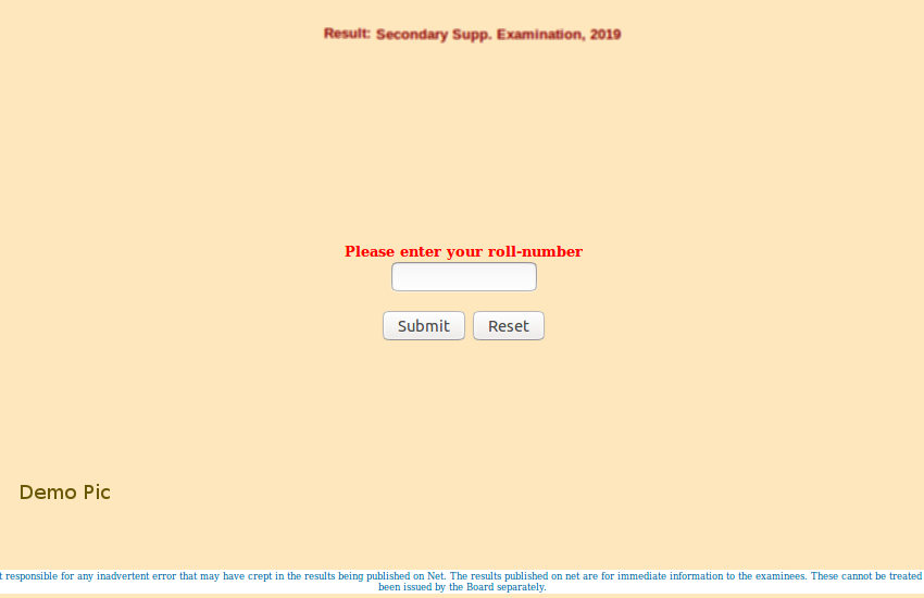 RBSE 10th Supplementary Result 2019