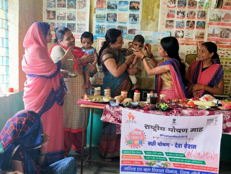 Every Home Nutrition Practices: Annaprashan Day celebrated in Anganwad