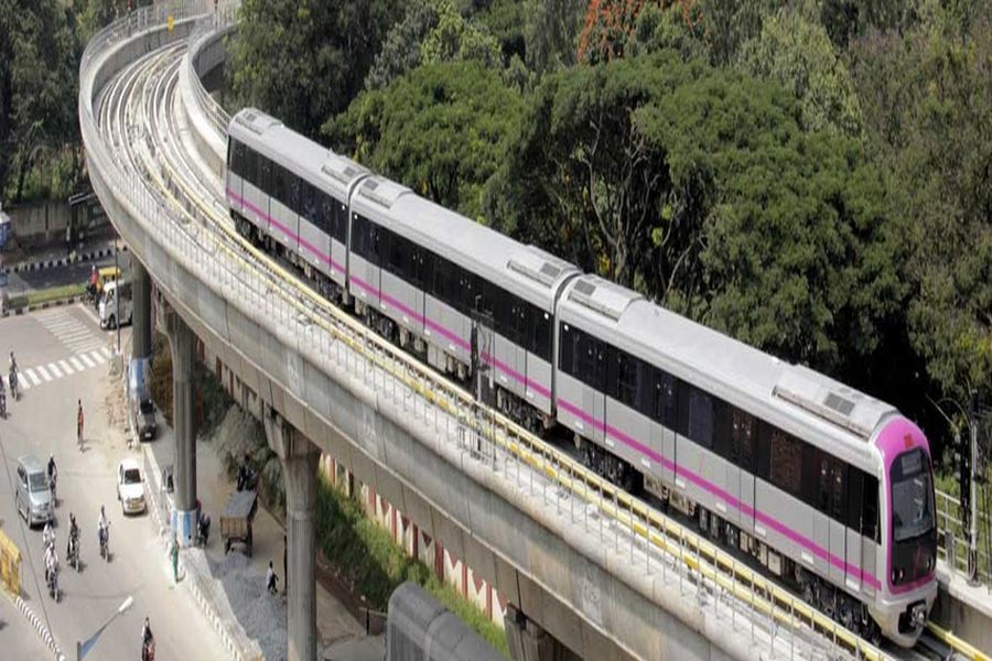 मेट्रो रेल प्रोजेक्ट का सुपर कॉरिडोर पर भूमिपूजन और बीसीसी में कार्यक्रम