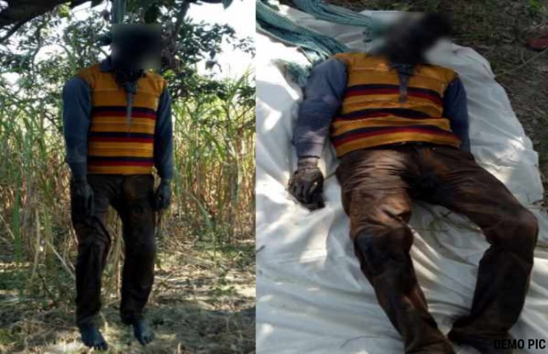 चप्पल ने खोला सड़ चुकी लाश का रहस्य, कई दिनों से लटक रही थी रस्सी से