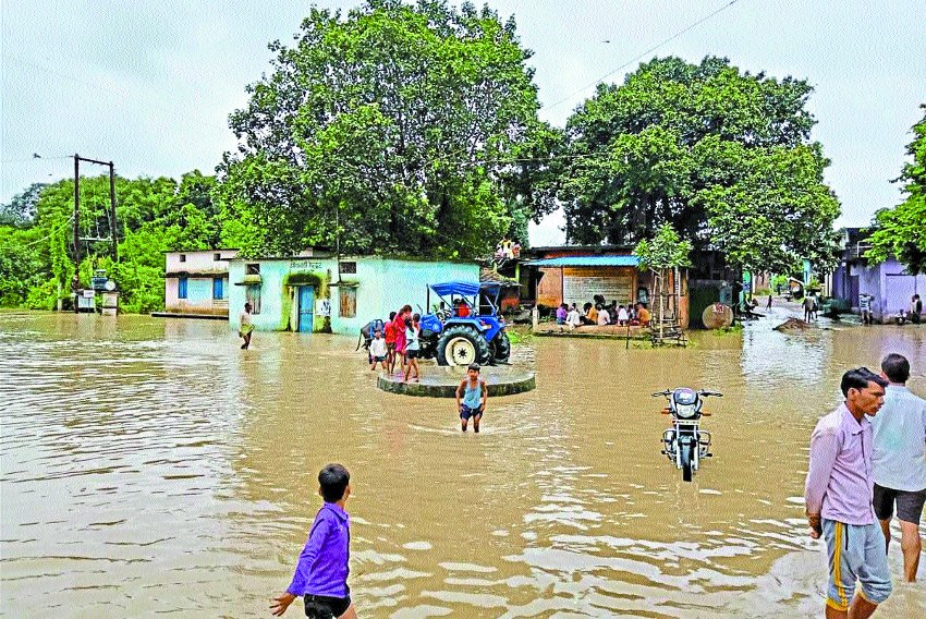 rain in district : Water infiltrated in homes here, normal life was di