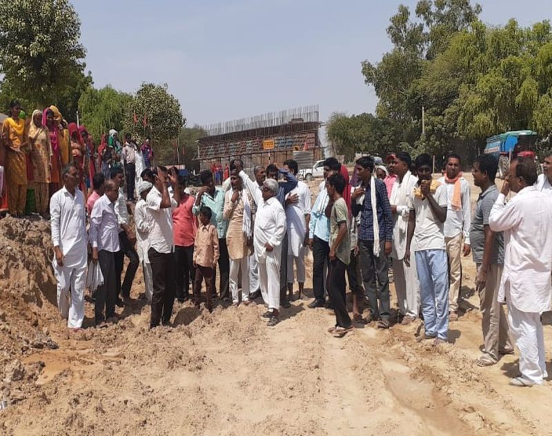 bikaner news : people raged at the mark of break