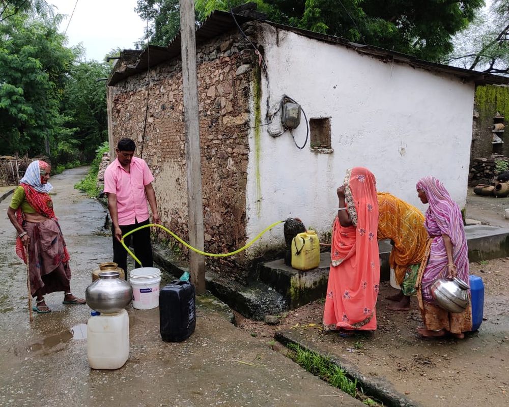 Villagers available pure drinking water