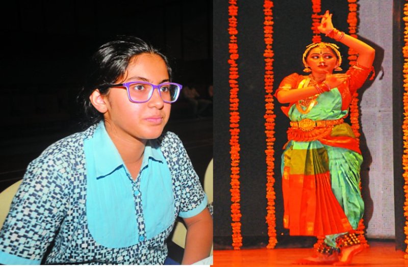 Scindia Girls school student zoya peform on arangetram