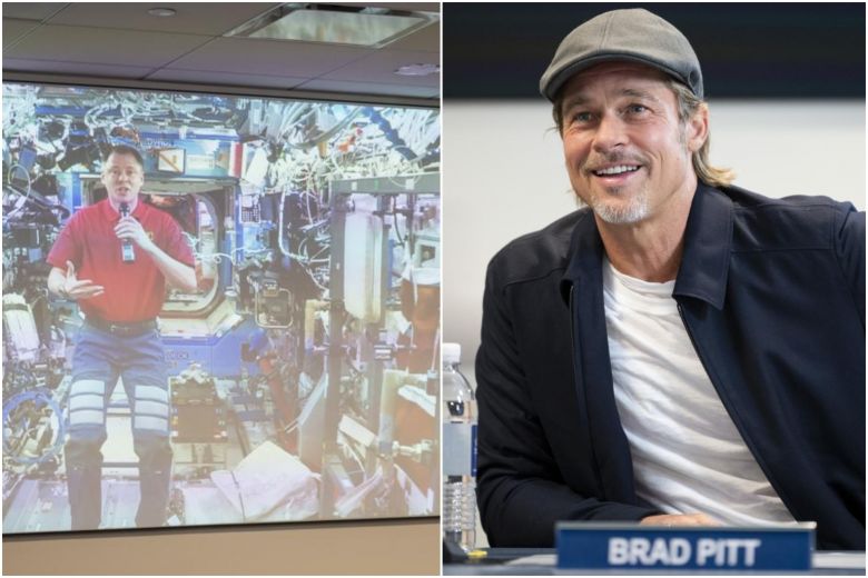 Brad Pitt at NASA Centre