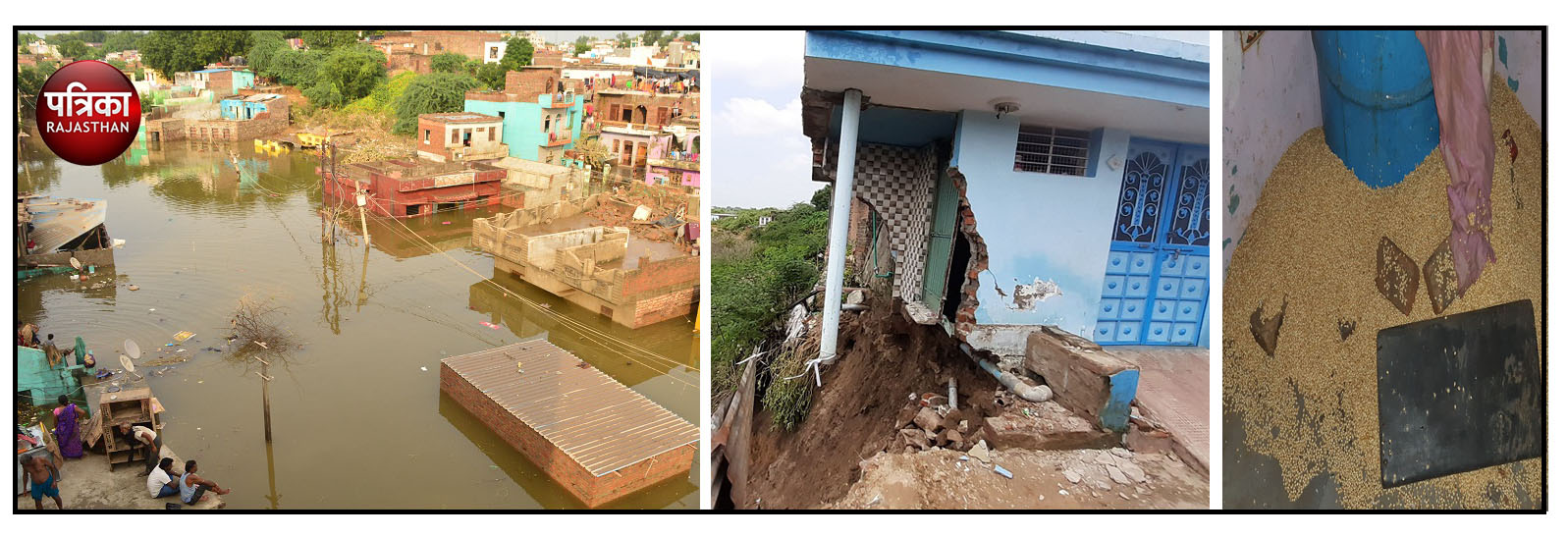 kota floodChambal's water level falls destruction in low-lying settlem