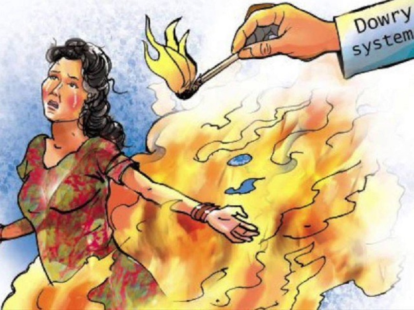 अवैध सम्बंध का विरोध करने पर पत्नी को जलाकर मारा