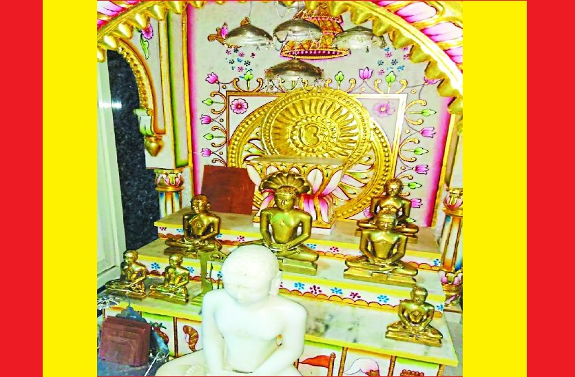 theft in jain mandir in gwalior pricious statues toot away