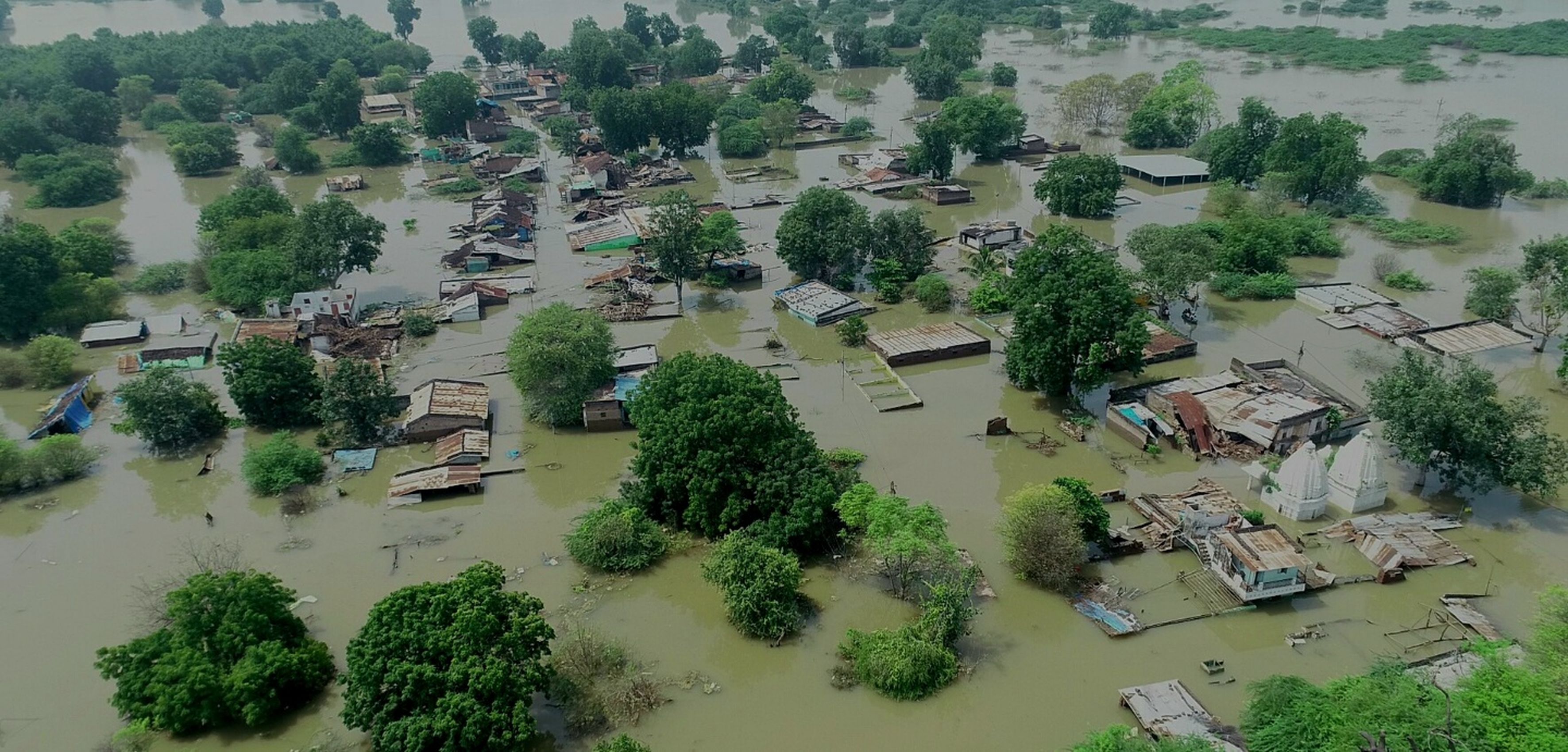 Chikhalda village drowned in the sinking of Sardar Sarovar Dam