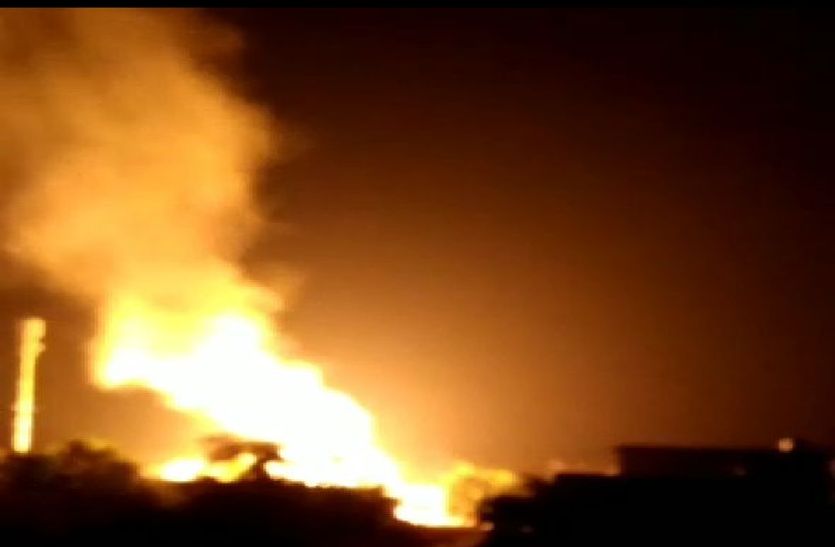 Blast In Gas Cylinder Agency In Bansur Alwar