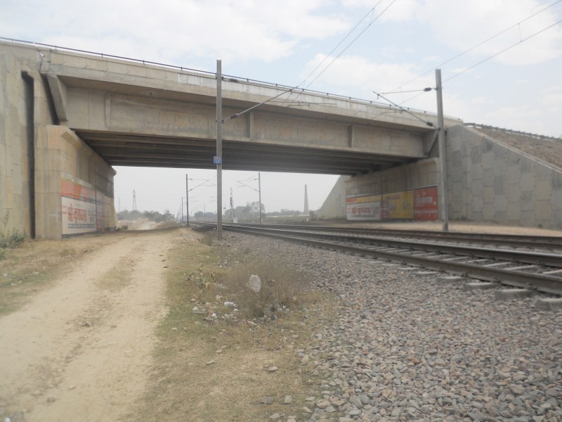 Railway overbridge in kanpur
