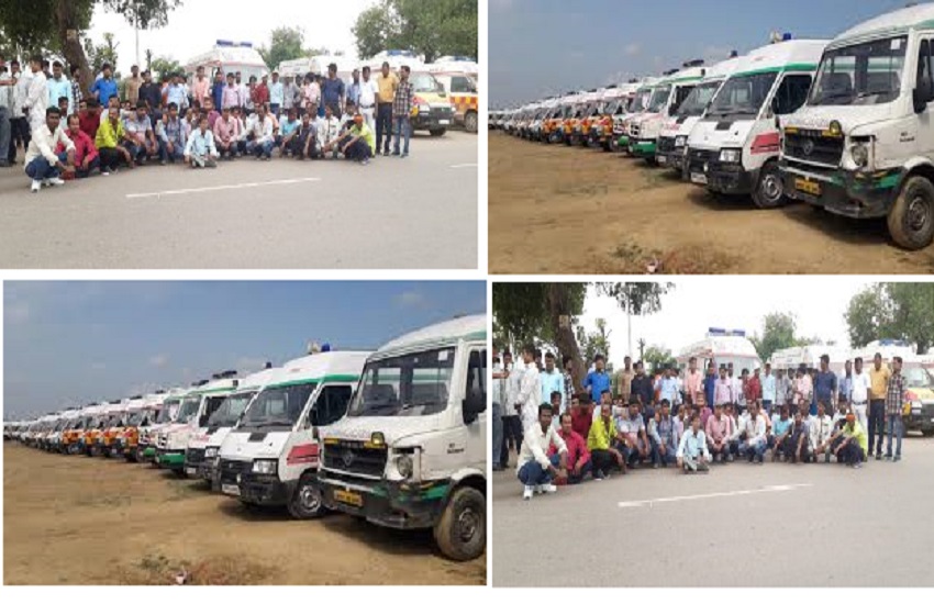 Ambulance drivers strike to creak system
