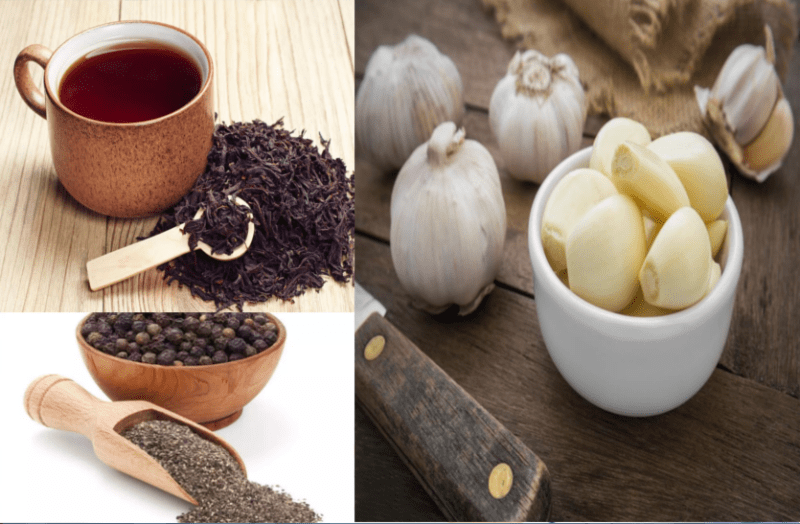 जानिए ब्लैक-टी, लहसुन व कालीमिर्च के फायदे