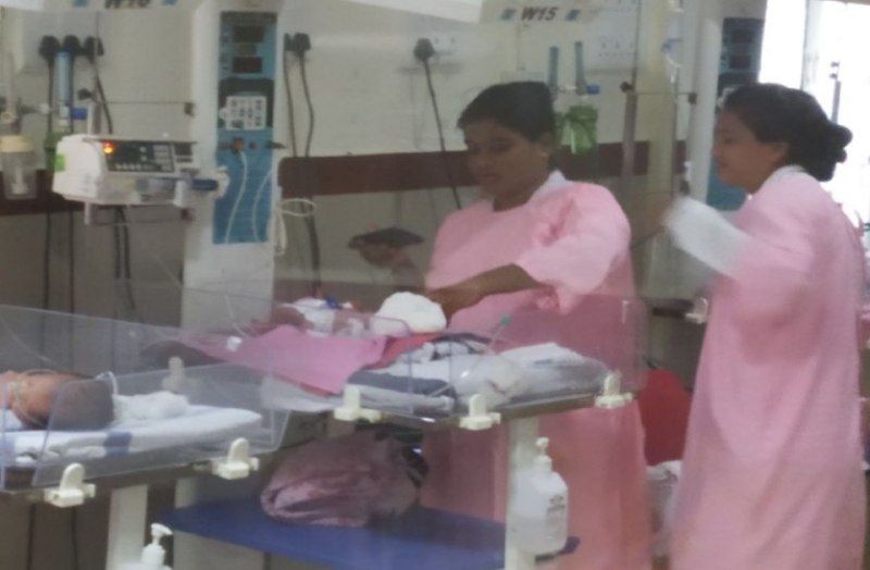 Newborn left outside orphanage