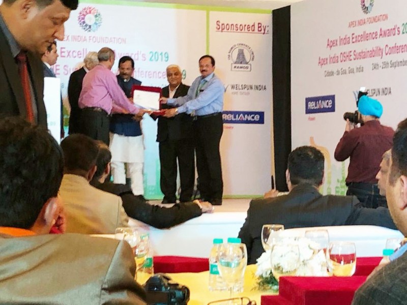 Hindustan Power Anuppur plant honored with prestigious Apex India Awar