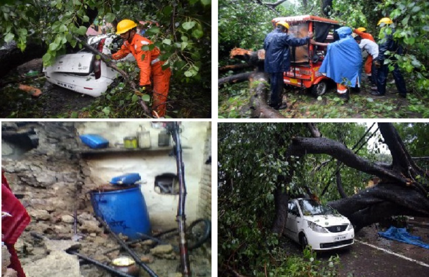 Heavy rain disturbed normal life in Up prayagraj