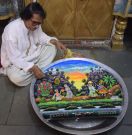 जलसांझी में कृष्ण लीलाओं का चित्रण