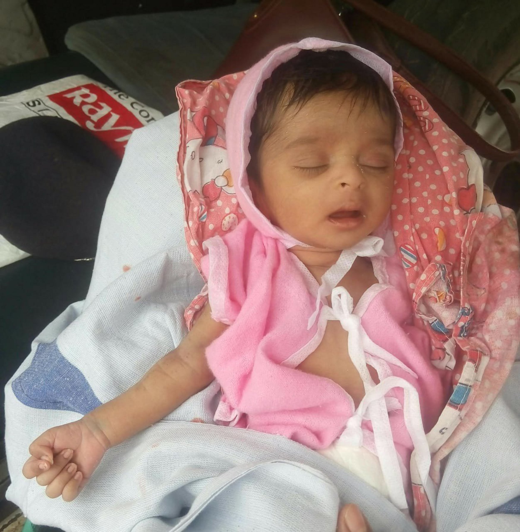Abandoned infant admitted to district hospital sent for care