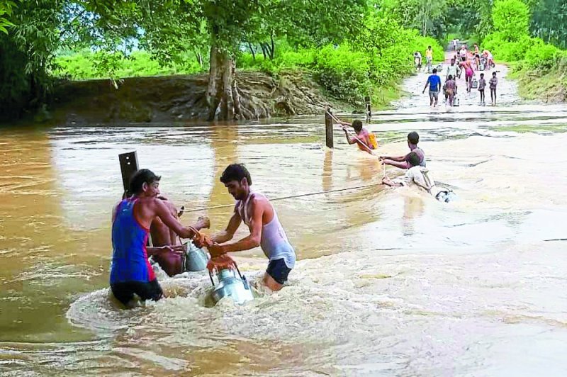satna flood: Maihar region Heavy Rain in Satna