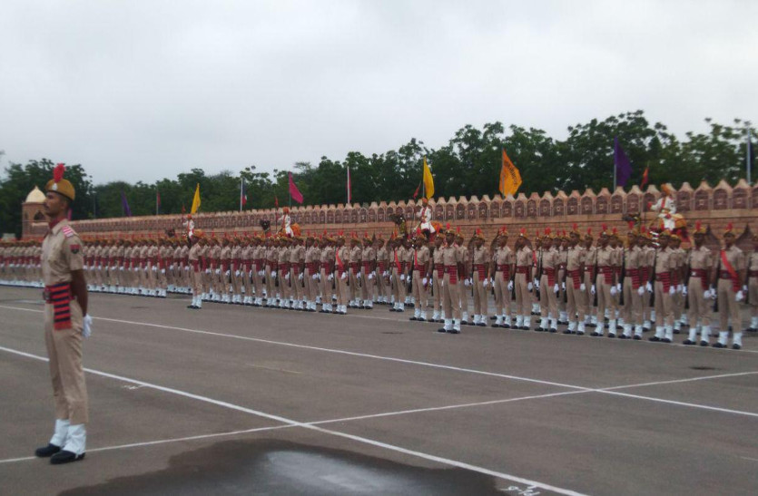 The convocation parade ceremony of the new constables on behalf of BSF