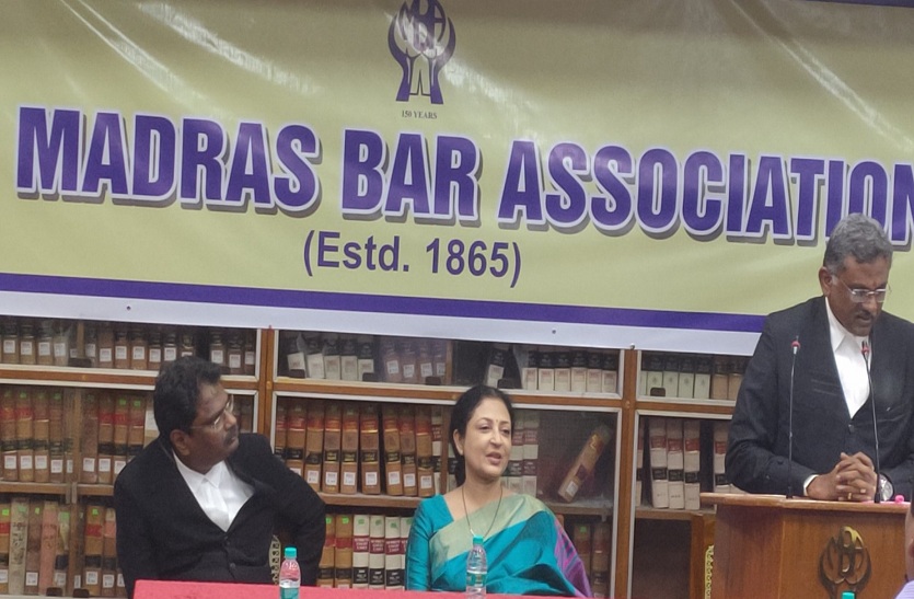  Bar Association bid farewell on Friday to the Former Chief Justice V.K. Tahilramani.