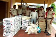 मालवाहक में अवैध शराब तस्करी करते युवक को पुलिस ने दबोचा, 58 पेटी बरामद