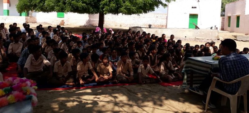 Bal sabha organized in government schools of jaisalmer