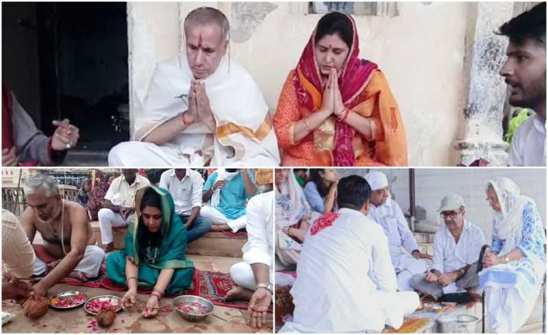 अमावस्या पर श्राद्ध और पितृ तर्पण करने वालों का लगा रहा तांता