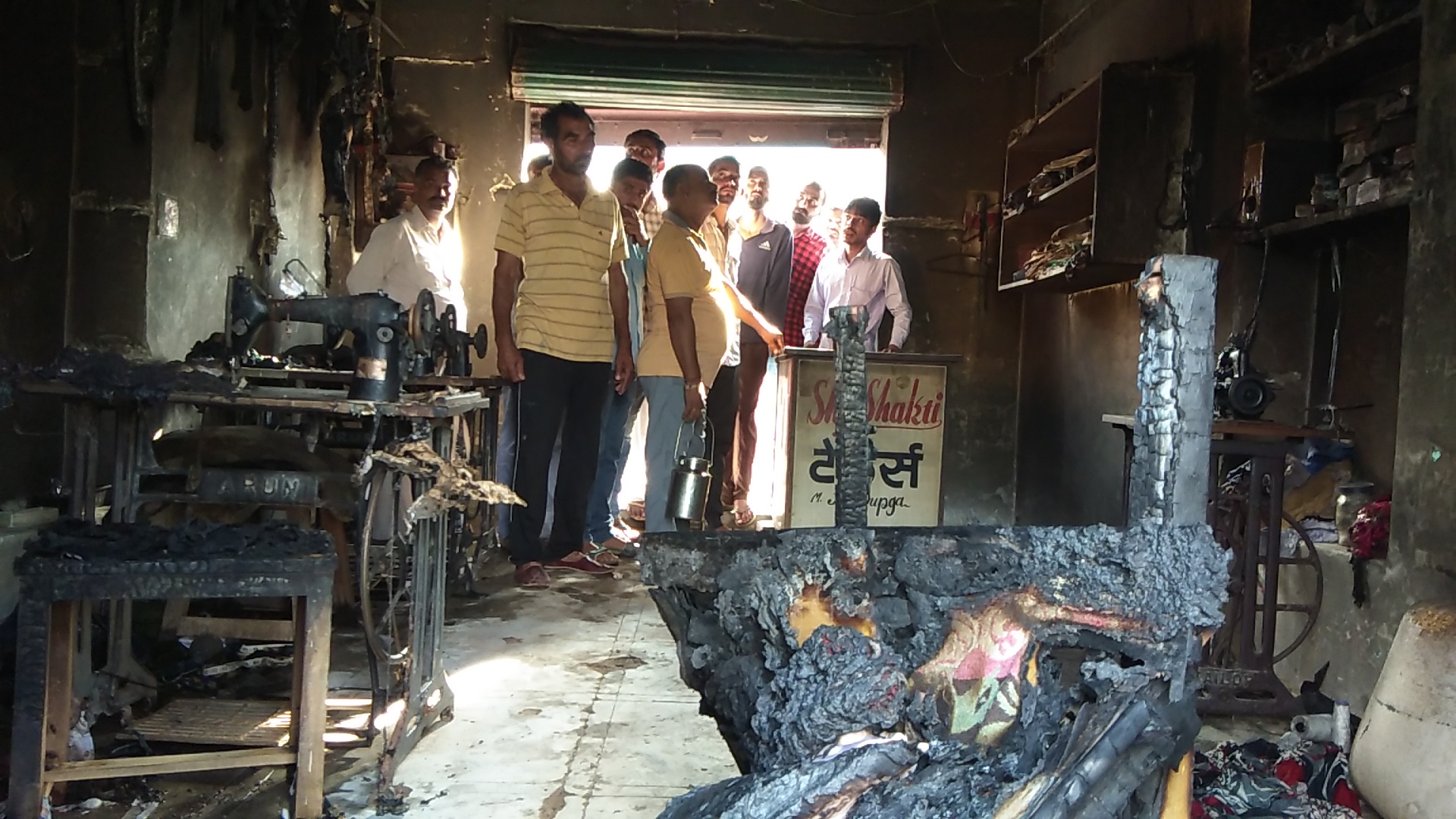 fire in shop ravwala bikaner