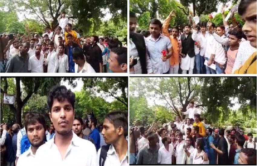 uproar in demand of restoration Allahabad University Student Union