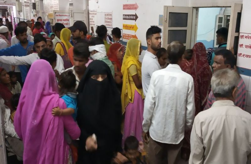 Lack of facilities for patients in Beawar Hospital