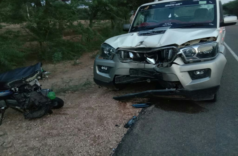 तेज रफ्तार एसयूवी ने ली कृषक की जान